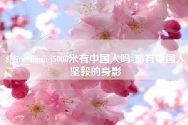 万宁5000米有中国人吗-都有中国人坚毅的身影