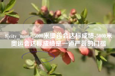 万宁5000米奥运会达标成绩-5000米奥运会达标成绩是一道严苛的门槛