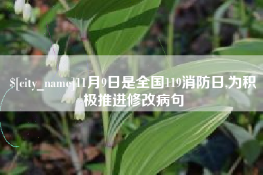 万宁11月9日是全国119消防日,为积极推进修改病句