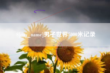 万宁男子世界5000米记录