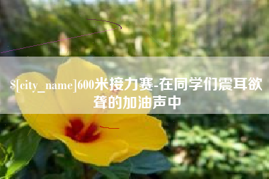 万宁600米接力赛-在同学们震耳欲聋的加油声中