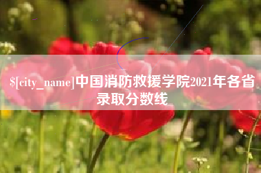 万宁中国消防救援学院2021年各省录取分数线