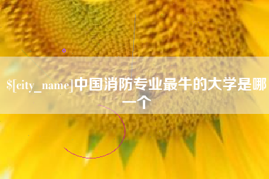 万宁中国消防专业最牛的大学是哪一个