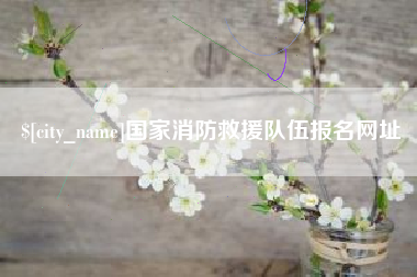 万宁国家消防救援队伍报名网址