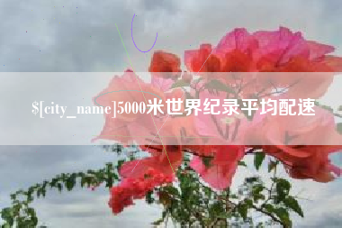 万宁5000米世界纪录平均配速