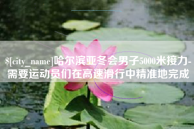 万宁哈尔滨亚冬会男子5000米接力-需要运动员们在高速滑行中精准地完成