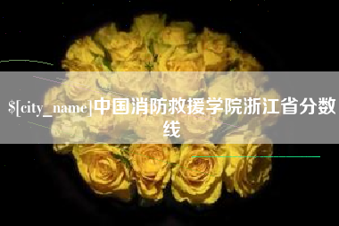 万宁中国消防救援学院浙江省分数线