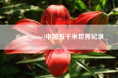 万宁中国五千米世界纪录