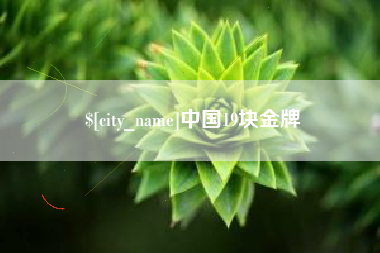 万宁中国19块金牌