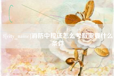 万宁消防中控证怎么考取需要什么条件