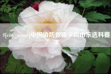 万宁中国消防救援学院山东选科要求