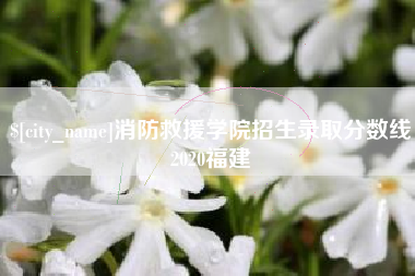 万宁消防救援学院招生录取分数线2020福建