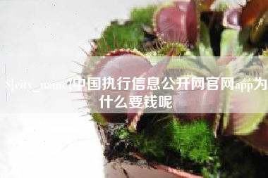 万宁中国执行信息公开网官网app为什么要钱呢