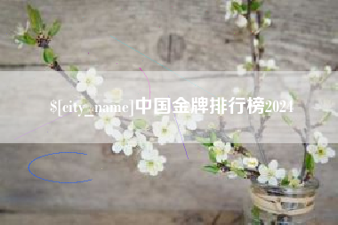 万宁中国金牌排行榜2024