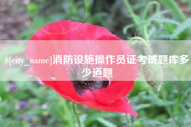 万宁消防设施操作员证考试题库多少道题