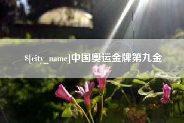 万宁中国奥运金牌第九金